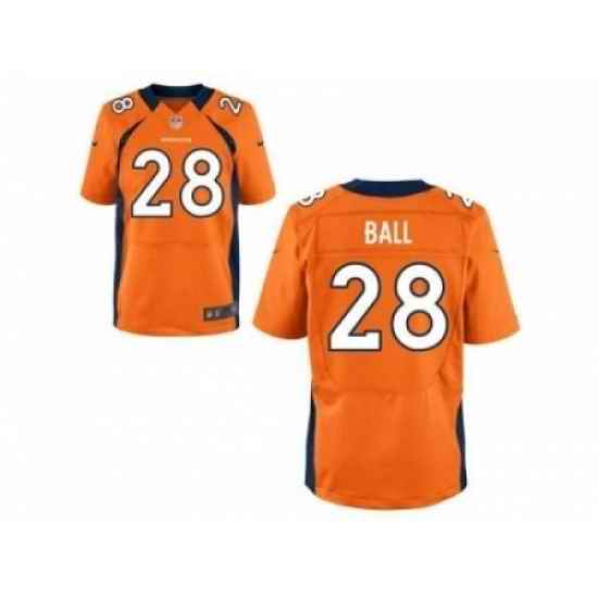 Nike Denver Broncos 28 Montee Ball orange Elite NFL Jersey
